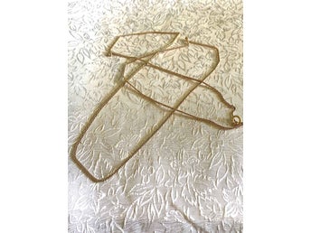 Kedja i guld double, förgylld..Pansar.80cm..Fr äld guldsmedsaffär