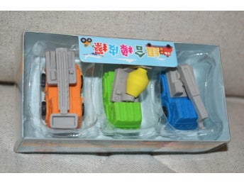 3st Sudd Fordon Bygg Lastbilar Kranbil 4cm Ny