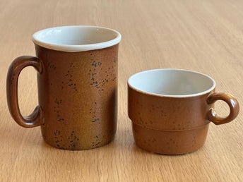 Gustavsberg Keramik Koppar, 2 stycken