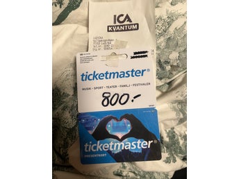 Presentkort på ticketmaster