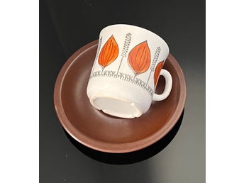 Kaffekopp med fat