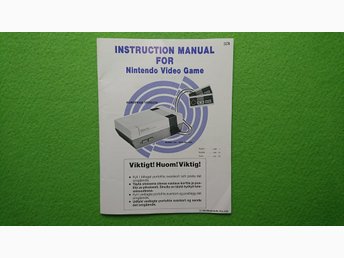 Manual till NES Basenhet Nintendo 8 bit konsol