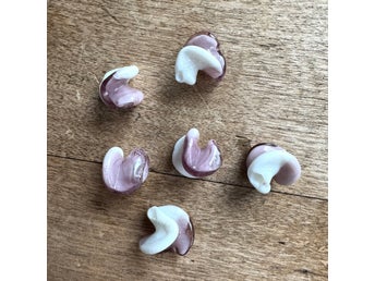 VARUPARTI 15 st - pärlor i vit och ljusrosa färg DIY från Lollipop