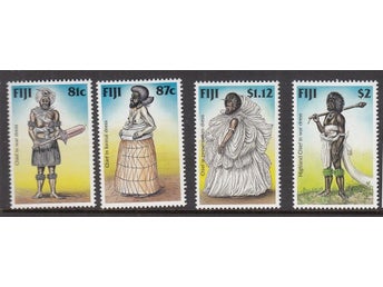 Fiji, Mi 831-34, Hövdings kostymer, xx