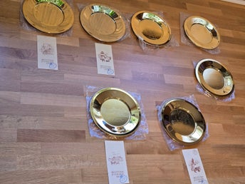 ALLT: Skultuna Jultallrik 1978-1984 Förgylld med 24 Karats