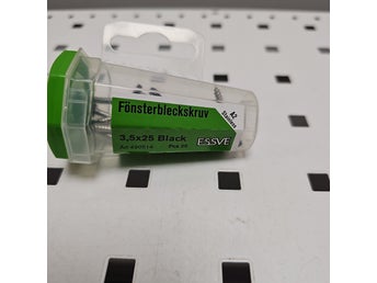 Fönsterbleckskruv ESSVE 3,5x25 Black A2 Stainless