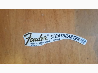 Fender Stratocaster 70 vattendekal 2sort