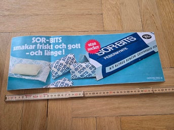 Sor-Bits stor dekal 70 tal retro