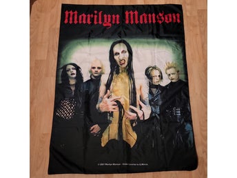 Marilyn Manson poster flagga