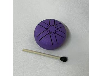 Mini Steel Tongue Drum – 3-inch 6-Tone Handpan Instrument