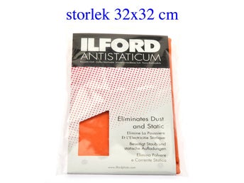 Ilford Antistatduk Orange 32x32 cm # NY OANVÄND #