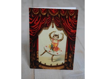 3D kort - Kattballerina