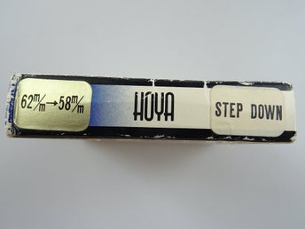 Hoya Step Down Ring 62mm-58mm. HELT NYTT.