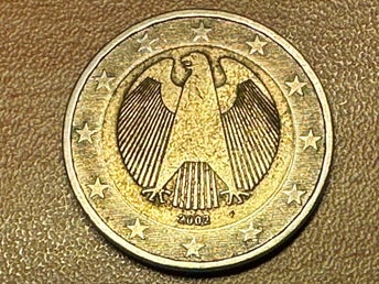 2 euro mynt från 2002, bokstav F, Stuttgart, Tyskland, kan vara värd mycket!