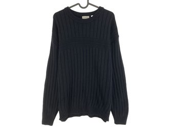 Cosby vintage retro 90-tal CANDA marinblå tröja, storlek L