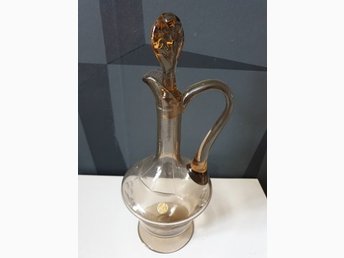 Karaff med glaskork, glas, Kosta Sverige Karaff med glaskork, glas, Kosta Sverige