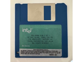 Intel ASM96 v1.4 MCS-96 Assembler DOS – Original 3.5” Disk 484432-001