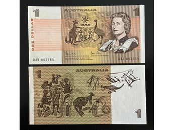 Australia Australien 1 dollar sedel (1983) ovikt/UNC P-42d Queen Elizabeth II