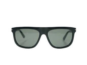 Gucci Low Nose Bridge Fit Black/Gold Sunglasses