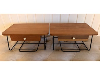 Telefonhyllor/Sängbord teak string retro