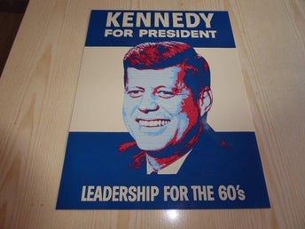 John F. Kennedy JFK Pop Art Print storlek 20 cm x 27 cm