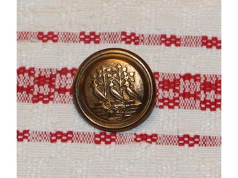 ÄLDRE KNAPP MED KRONA , FREDRIKSBERGS KOMMUNVAPEN DANMARK