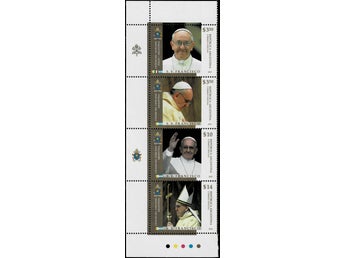 ARGENTINA 2013 Mi 3500-3503 PÅVE FRANCISKUS TILLTRÄDE VÄRDE 175.- **