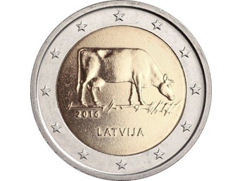 2016 Lettland, 2 euro- Lettlands jordbruk