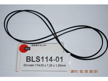 BLS114-01 Drivrem kantig diameter 114x1,2x1,2mm 2 stycken