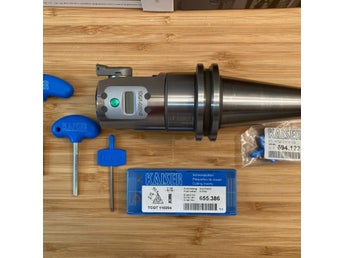 1 Styck Finborrenhet KAISER EWD 53-95 mm. Med Grundhållare se beskrivning.