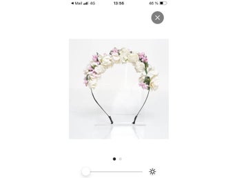 Diadem med blommor