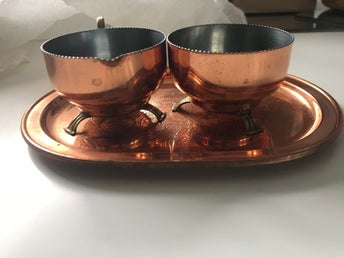 Mita Karlshamn Sweden Koppar Set