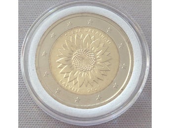 2 Euro Lettonie 2023 UNC - Tournesol ukrainien
