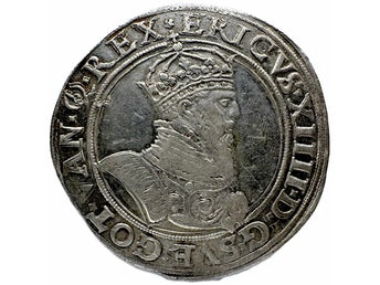 Erik XIV (1560–1568) – 1 Mark, Stockholm 1567 med litet porträtt