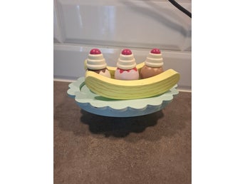 Leksaksmat i trä - Banansplit