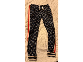 GUCCI Monogram Jacquard Byxor - storlek L