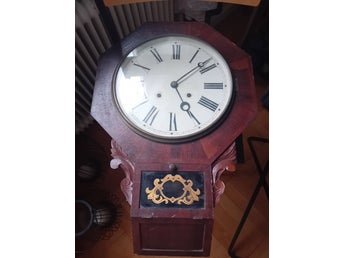 Antik Väggklocka - Waterbury Clock Company