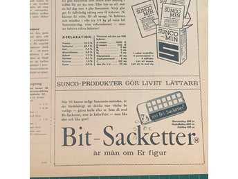 Retro-annons ”Bit-sacketter är mån om er figur” från 1961