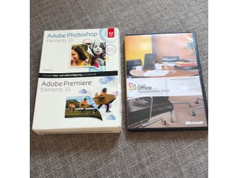 Adobe Photoshop Elements 10, Premiere Elements 10 och Microsoft Office 2003