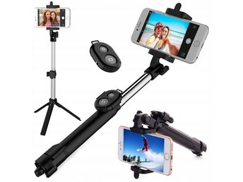 Selfiestick / tripod mobilstativ med bluetooth fjärrkontroll