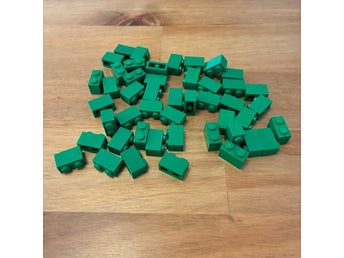 LEGO-klossar gröna 1x2, 47st