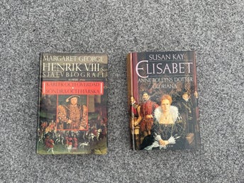 Två historiska romaner om Henrik VIII och Elisabet I