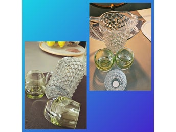 Vattenkanna och glas
