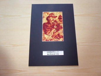 Lemmy Motörhead Art Print Limited Edition med passepartout