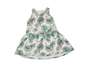 Linne Klänning från H&M - Storlek 110/116 - Grön &