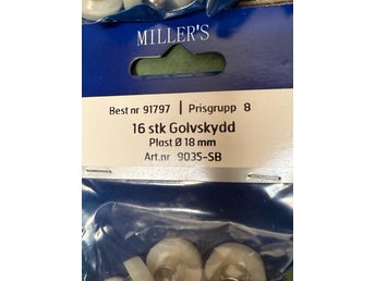 Golvskydd 18 mm. FRI frakt. Drygt 600 st. Endast 60 öre styck