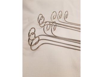 Orkidestöd rostfri metall 5 st 35 cm hög och 5 st 45 cm hög