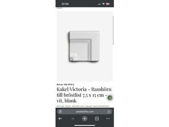 3 st hörn Kakel från sekelskifte, kakel Viktoria ramhörn