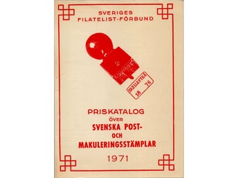 Priskatalog över svenska post- och makuleringsstämplar 1971