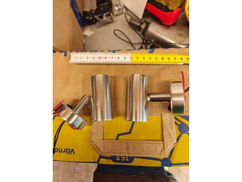 2 st LED-spotlights i aluminium